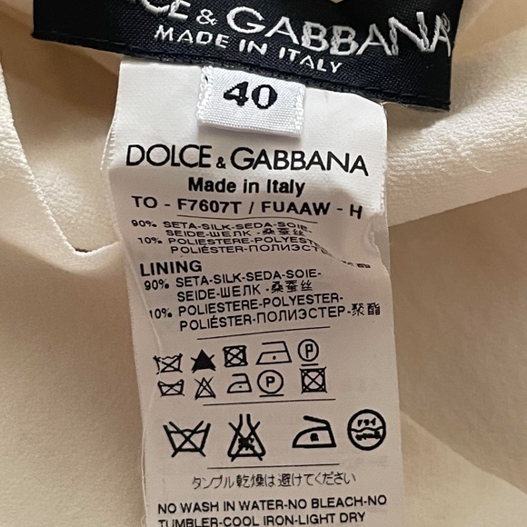 Dolce&Gabbana Stretch Silk Top - Picture 7 of 9